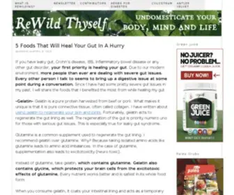 Rewildthyself.com(Returning to nature for wellness) Screenshot
