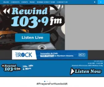 Rewind1039.ca(Rewind 103.9) Screenshot