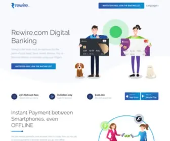 Rewire.com(International Online Banking Services) Screenshot