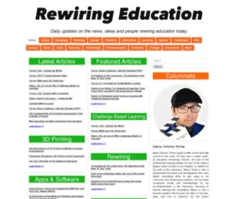 Rewiringeducation.com(Daily updates on the news) Screenshot