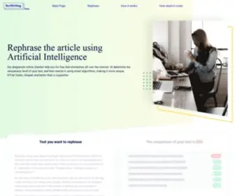 Rewriting.ai(Rephrase article and create unique content) Screenshot