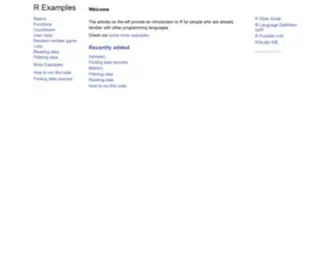 Rexamples.com(R Examples) Screenshot