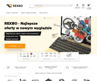 Rexbo.pl(Sklep internetowy rexbo z częściami samochodowymi) Screenshot