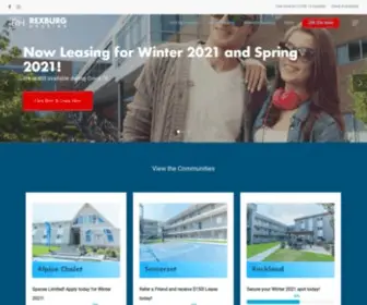 Rexburghousing.com(BYU-I Approved Housing For Men &amp; Women) Screenshot