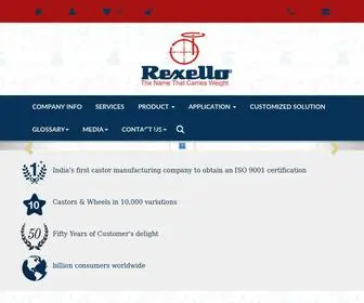 Rexello.com(Rexello Castors) Screenshot