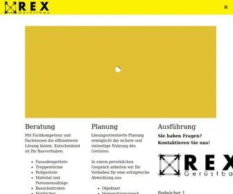 Rexgeruest.ch(Rex Gerüstbau GmbH) Screenshot