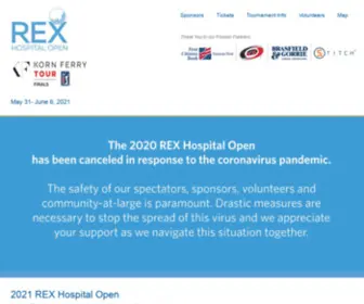 Rexhospitalopen.com(REX Hospital Open) Screenshot