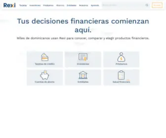 Rexi.do(Comparador Financiero) Screenshot