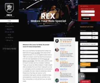 Rexluxurycarrental.com(Rex Luxury Car Rental) Screenshot