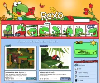 Rexo.cz(Dětský web Rexo) Screenshot