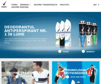 Rexona.ro(Unilever Romania) Screenshot