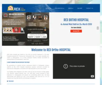 Rexorthohospital.com(Rex Hospital) Screenshot