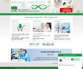 Rex.pl(Potwierdzenie ojcostwa) Screenshot