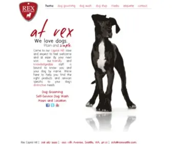 Rexseattle.com(Dog Grooming) Screenshot