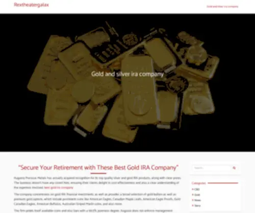 Rextheatergalax.com(Gold and silver ira company) Screenshot