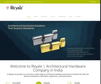 Reyale.com(Architectural Hardware Products Company India) Screenshot