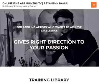 Reyanshhrahulartuniversity.com(Drawing Mastery) Screenshot