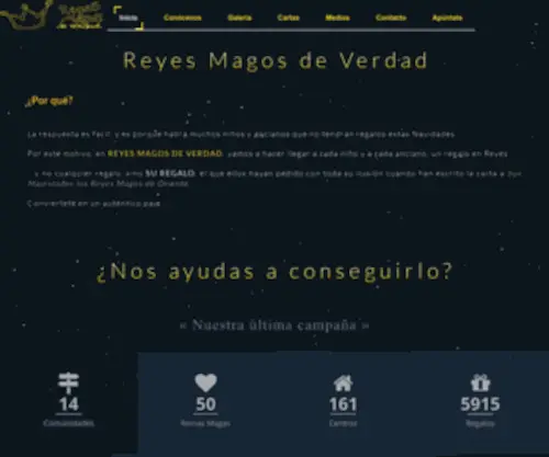 Reyesmagosdeverdad.org(Reyes Magos de Verdad) Screenshot