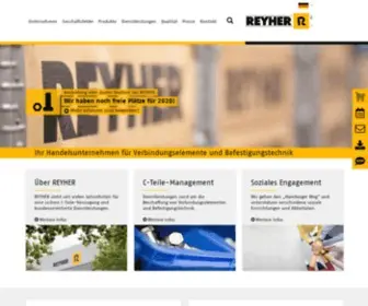 Reyher.de(Wir sichern Ihre Versorgung mit Verbindungselementen & Befestigungstechnik) Screenshot