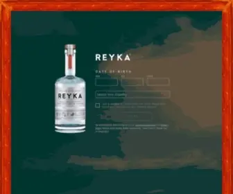 Reyka.com(Reyka Vodka) Screenshot