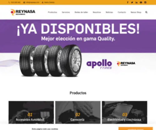 Reynasa.com(Reynasa Recambios) Screenshot