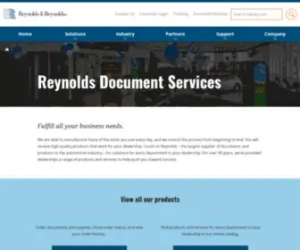 Reysource.com(Reynolds Document Services) Screenshot