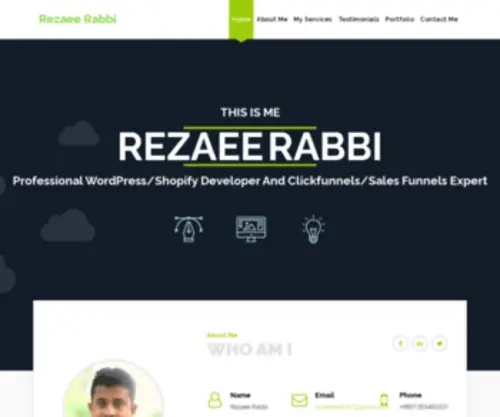 Rezaeerabbi.com(Rezaee Rabbi) Screenshot