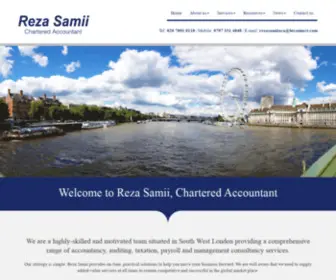 Rezasamii.com(Accountants in Battersea) Screenshot