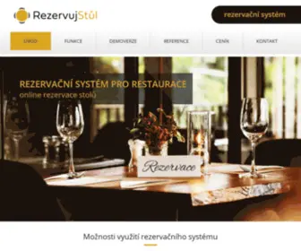 Rezervujstul.cz(Rezervační systém pro restaurace RezervujStůl) Screenshot