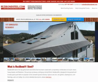 Rezibondsteel.com(Steelscape Rezibond Coil) Screenshot