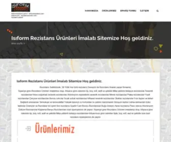 Rezistans.site(Isıform Rezistans Ürünleri İmalatımız 1985'den Günümüze En Son Rezistans Çeşitleri Rezistans fiyatları ile Hizmetinizdeyiz) Screenshot