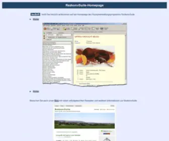 Rezkonv.de(RezkonvSuite-Homepage) Screenshot