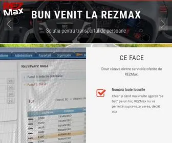Rezmax.ro(Cel mai folosit sistem de rezervări bilete autocar din România) Screenshot