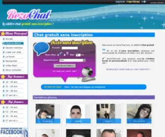 Rezochat.com(Le CHAT GRATUIT sans inscription pour tous) Screenshot