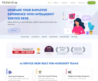 Rezolve.ai(GenAI Employee Service Desk Software in MS Teams &amp; Slack) Screenshot