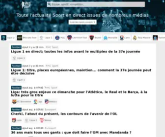 Rezosport.com(Toute l'actualité Sport en direct (Football) Screenshot