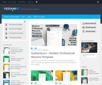 Rezumeet.com(Effective Free Resume Templates) Screenshot