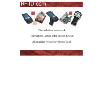 RF-ID.com(RF ID) Screenshot