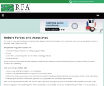 Rfaregulatoryaffairs.com(RFA Regulatory Affairs) Screenshot