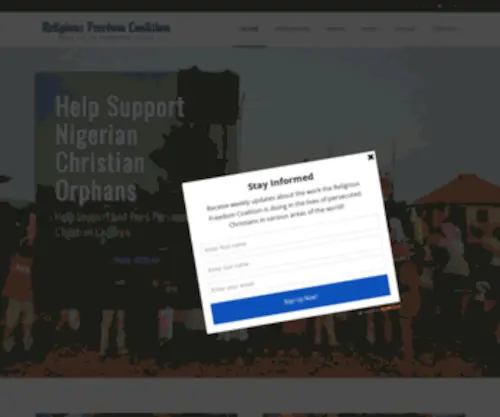 RFcnet.org(Religious Freedom Coalition) Screenshot