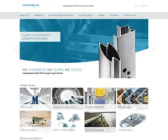 Rfcorp.com(Custom Roll Forming Services) Screenshot