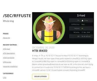 Rffuste.com(Rffuste blog) Screenshot