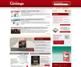 Rfgenealogie.com(La Revue française de Généalogie) Screenshot