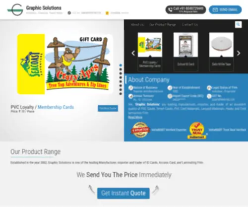 Rfidcards.co.in(Graphic Solutions) Screenshot
