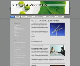 Rflora.com(Regulatory Consultants to the Food) Screenshot