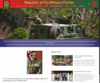 RFMF.mil.fj(The Republic of Fiji Military Forces) Screenshot