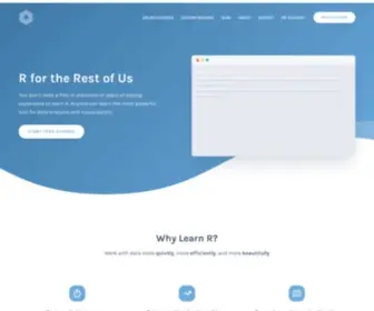 Rfortherestofus.com(R for the Rest of Us) Screenshot