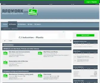 RFqwork.com(RFQ Manufacturing Marketplace) Screenshot