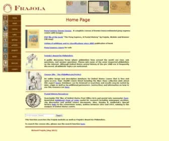 Rfrajola.com(Frajola Philatelist's Site) Screenshot