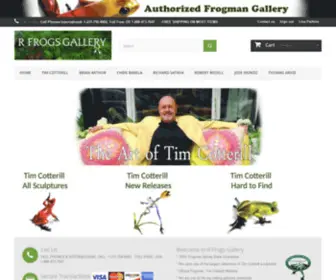 Rfrogsgallery.com(Tim Cotterill Frogman Sculptures) Screenshot